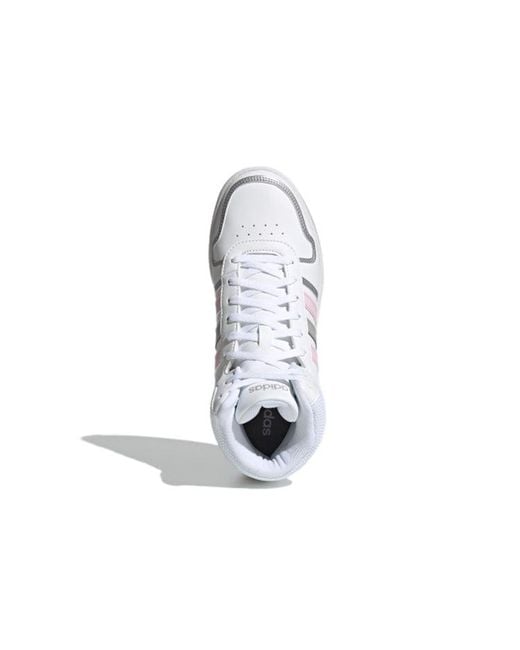 Adidas White (Wmns) Hoops 2.0 Mid