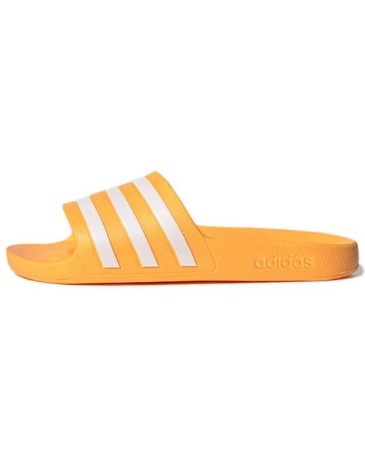 Adidas Orange Adilette Aqua for men