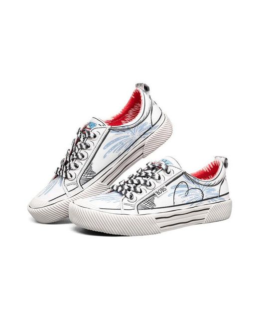 Skechers White (Wmns) Dr. Seuss X Bob's B Wilder Low-Casual Shoes
