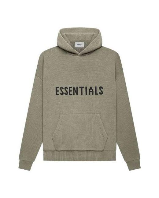 Fear Of God Gray Fw21 Knit Hoodie for men