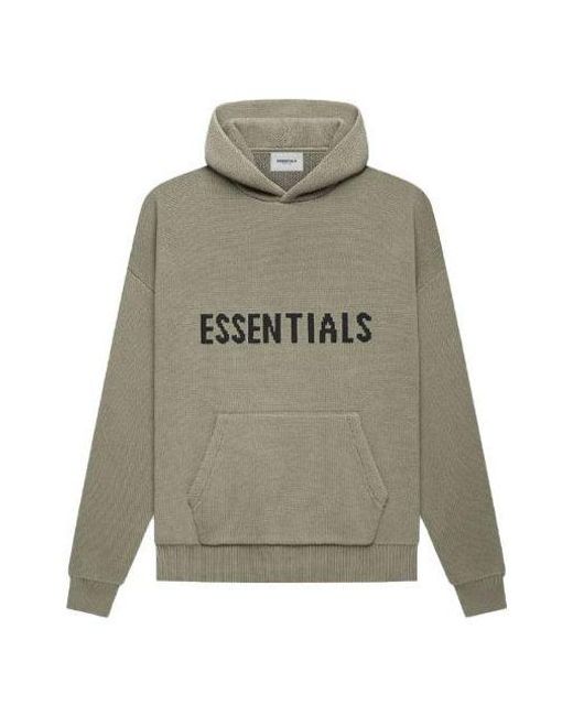 Fear Of God Gray Fw21 Knit Hoodie 'Pistachio' for men