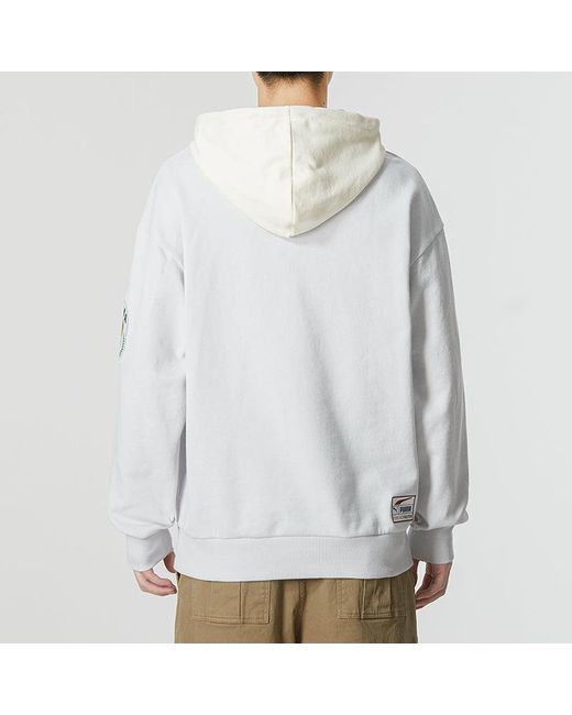 PUMA White Team Badge Team Badge Hoodie for men
