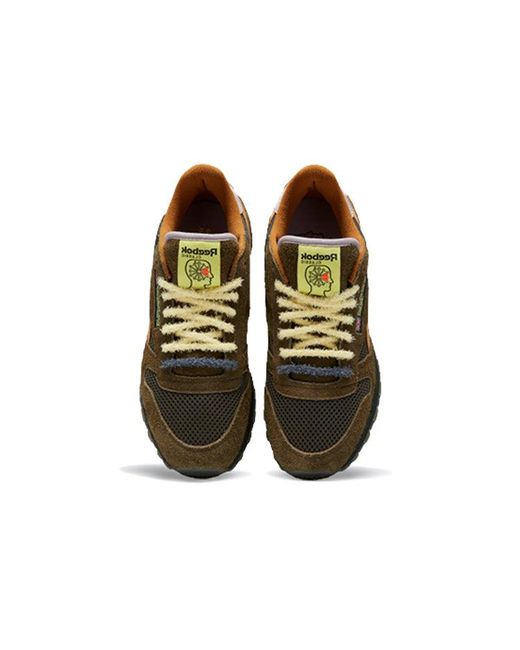 Reebok Brown Brain Dead X Classic Leather 'Fuzzy Suede' for men