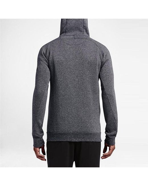 Nike Gray Fleece Lined Casual Sports Long Sleeves Hooded Jacket for men