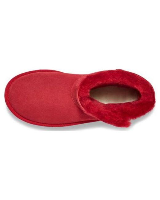 Ugg Red (Wmns) Embossed Belt Short Boots
