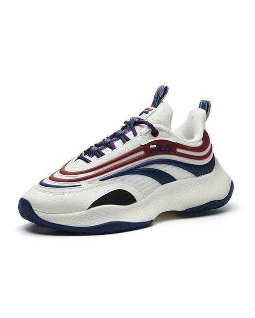 Fila Blue Fila Low Running Shoes for men