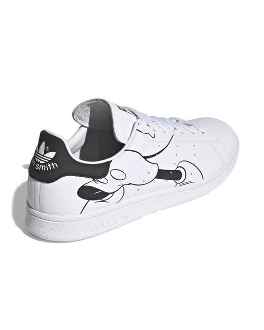 Adidas White Disney X Stan Smith & Mickey Mouse' for men