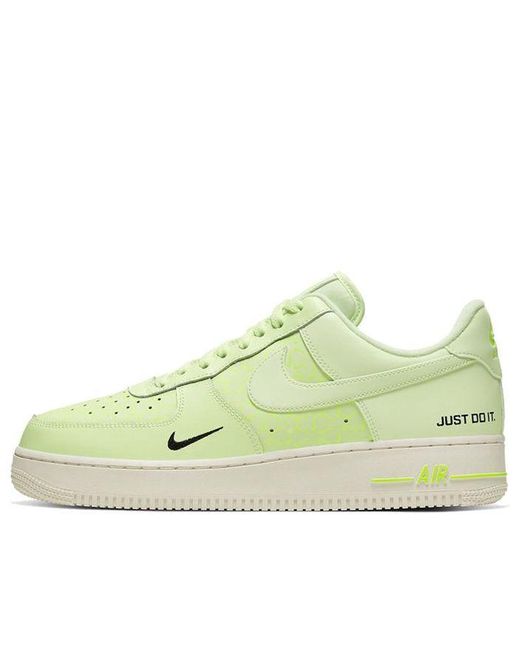 Nike Air Force 1 Low 'just Do It - Barely Volt' in White for Men | Lyst