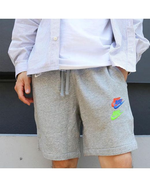 Nike Gray As Sportswear Spe+ Ft Short Fta Dk Heather for men