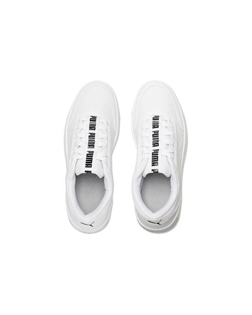 PUMA White Court Breaker Bold Casual Board Shoes for men
