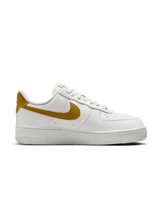 Nike White (Wmns) Air Force 1 'Next Nature Bronzine'