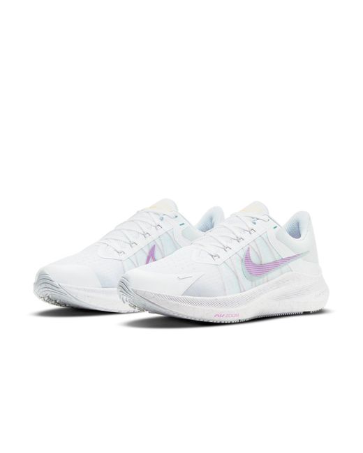 Nike White (Wmns) Air Zoom Winflo 8 Shock'