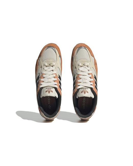 Adidas White Originals Torsion Super Shoes 'Chalk Carbon' for men