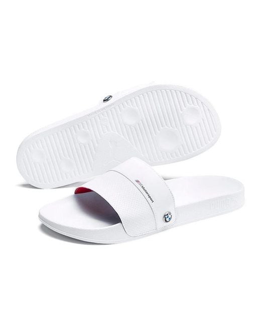 PUMA White Bmw Motorsport X Leadcat Slide for men