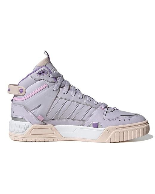 Adidas Purple Neo D-Pad Mid Tennis Shoes Dawn' for men