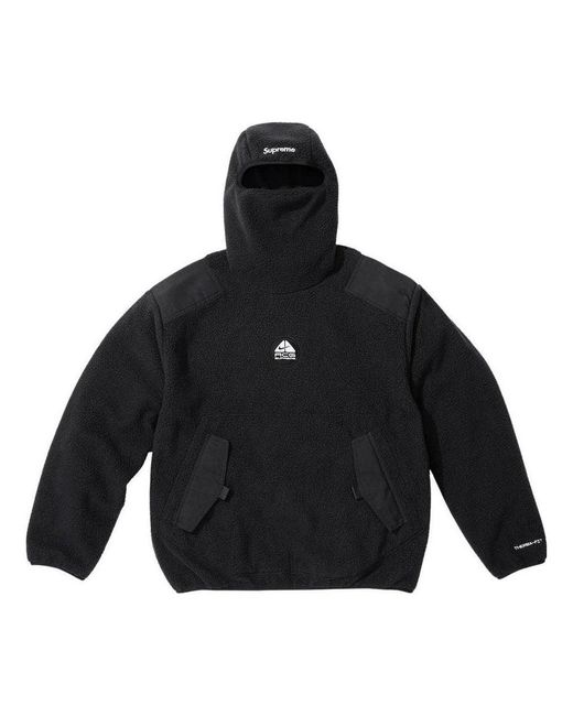 Supreme Black X Nike Acg Fleece Pullover for men