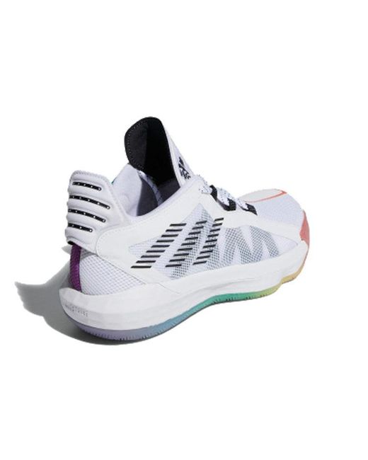 Adidas White Dame 6 Gca 'Pride Pack' for men