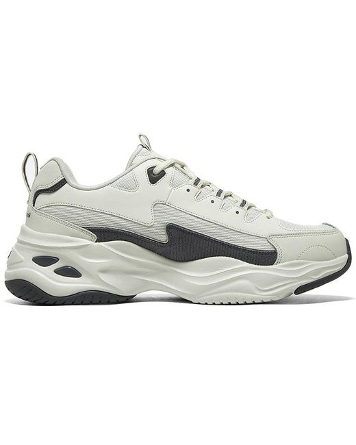 Skechers White D'Lites 4.0 Shoes for men