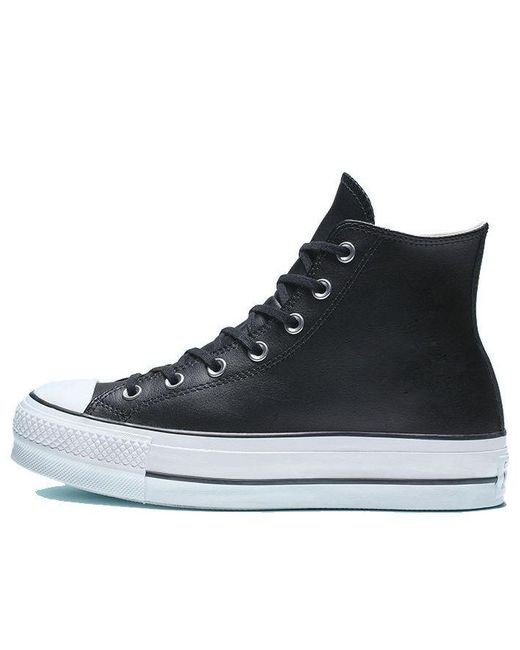 Converse Chuck Taylor All Star Lift High in Black | Lyst
