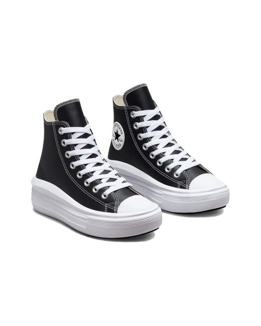 Converse Blue (Wmns) Chuck Taylor All Star Move Platform High 'Leather