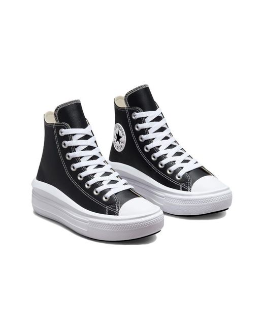 Converse Blue (Wmns) Chuck Taylor All Star Move Platform High 'Leather