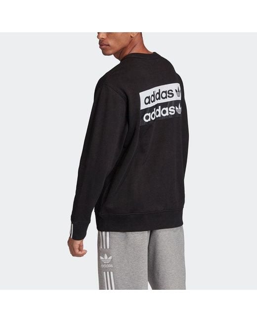 Adidas Black Originals F A Crew Sports Fleece for men