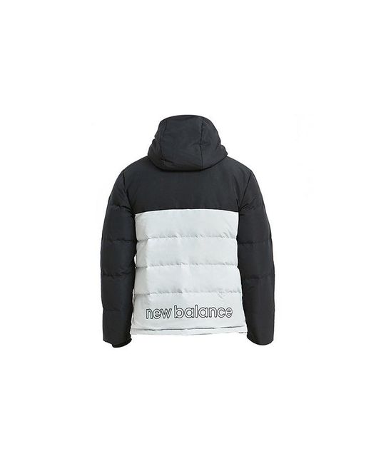 New Balance Black Windproof Lifestyle Down Jacket for men