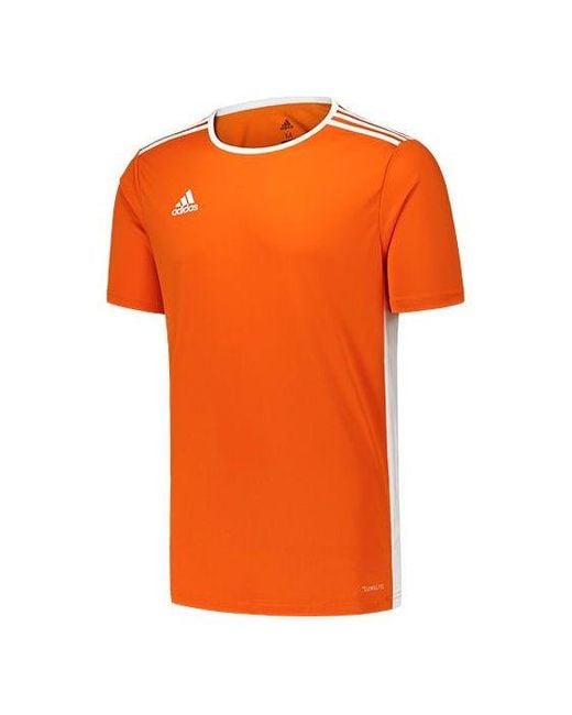 Adidas Orange Entrada 18 Jsy Casual Sports Soccer for men