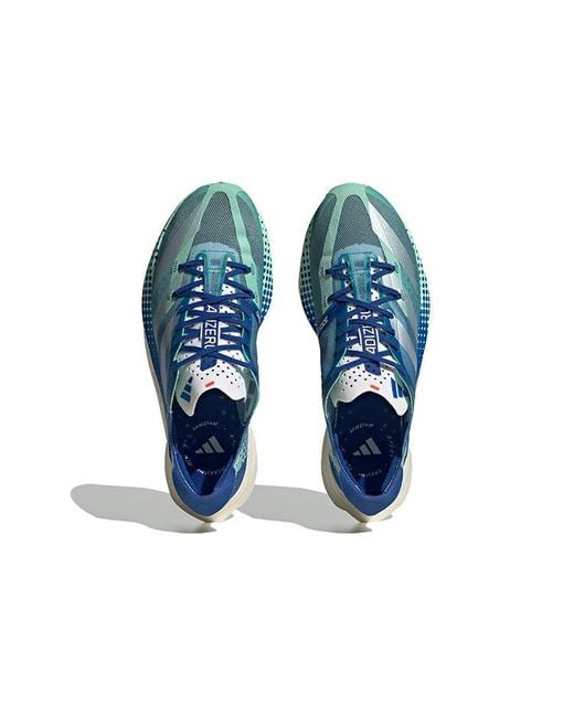 Adidas Blue Adizero Adios Pro 3 Shoes 'Pulse Mint' for men