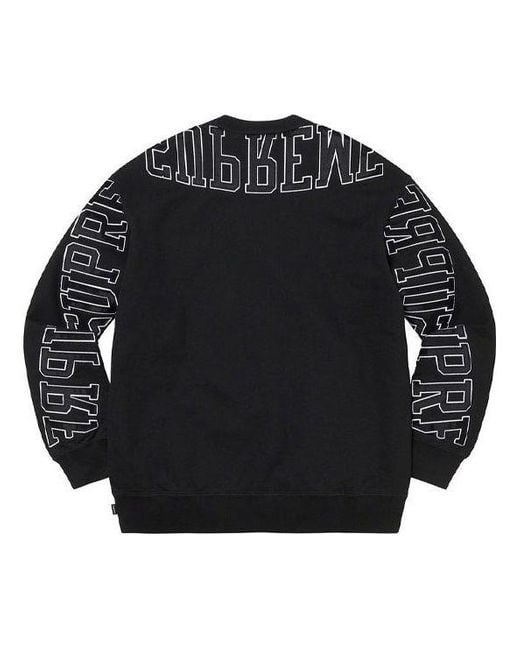 Supreme Multi Arc Crewneck in Black for Men Lyst UK
