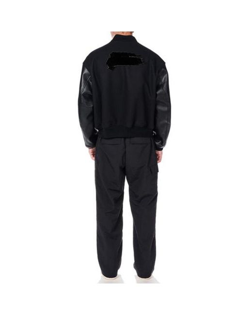 Adidas Blue Y-3 Letterman Jacket