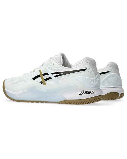 Asics White Gel-Resolution 9 Gum' for men