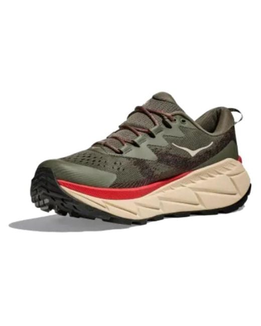 Hoka One One Brown Skyline Float X 'Slate Oat Milk' for men