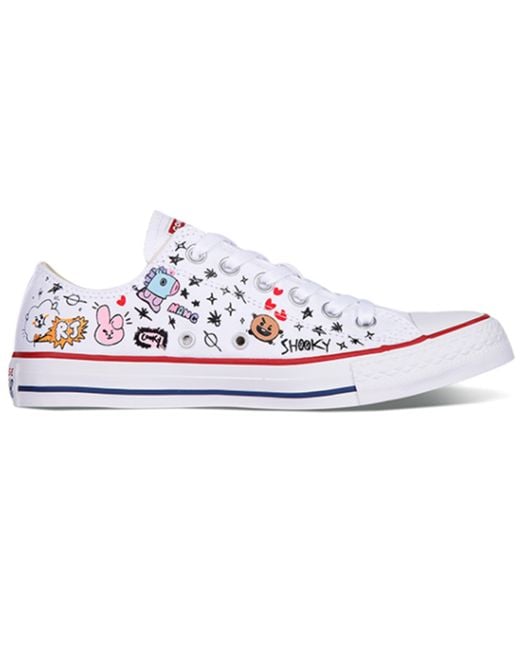 Converse White Bt21 X Chuck Taylor All Star for men