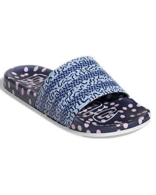 Adidas Blue (Wmns) Adilette Slide 'Out Loud'