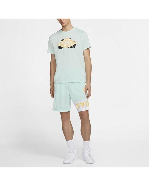 Nike Green Jumpman Air 10 Basketball Sports Shorts for men