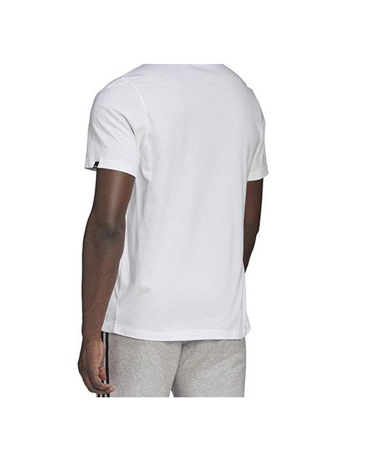 Adidas White Hyprrl Slgn T Sports Training Short-Sleeve Tee for men