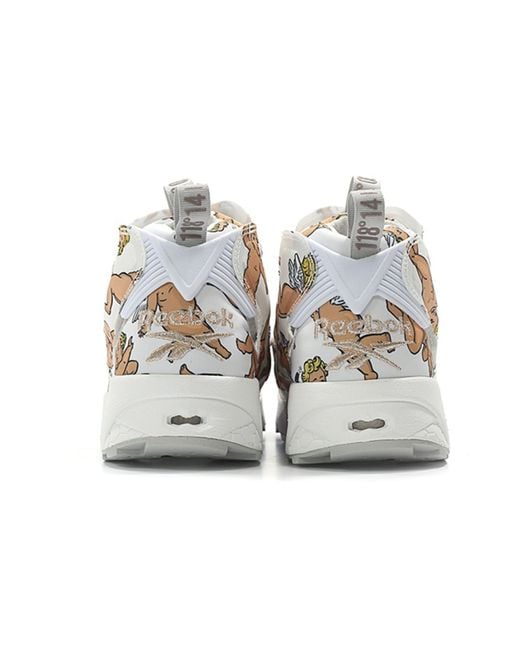 Reebok White Instapump Fury 'La' for men