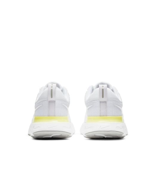 Nike White (Wmns) React Infinity Run Flyknit 2 Light Citron'