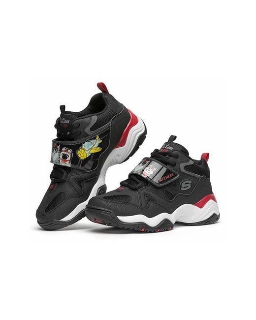Skechers Black (Wmns) D'Lites Train Low-Top Running Shoes