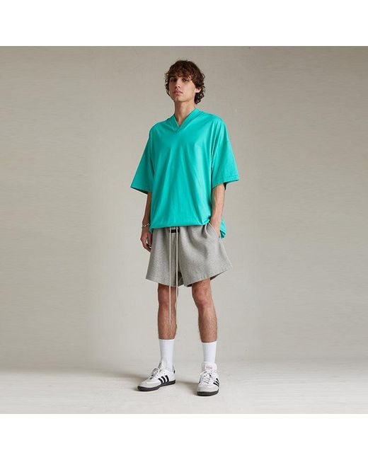 Fear Of God Gray Ss24 Fleece Running Short 'Dark Heather Oatmeal' for men