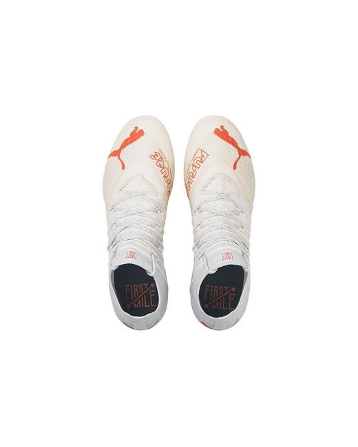 PUMA White Future 1.3 First Mile Fg 'Pristine Firelight Arctic Ice' for men