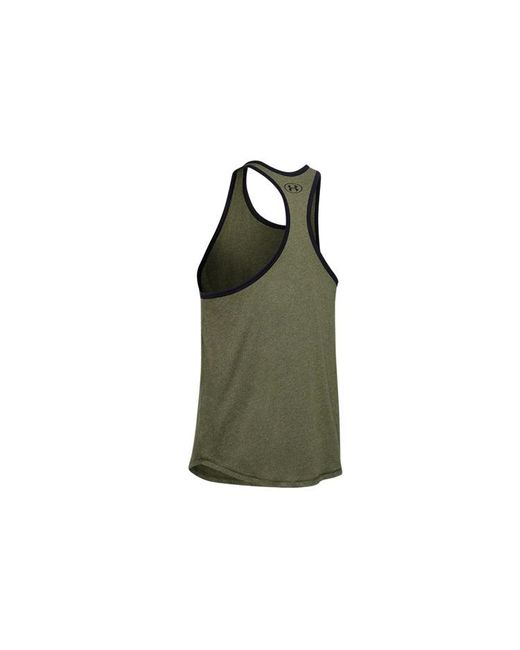 Under Armour Green Project Rock Pain Into Power Tank Top for men