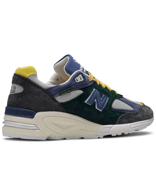 New Balance Blue Aim Leon Dore X 990v2 Made In Usa for men