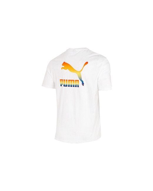 PUMA White Logo Tee for men