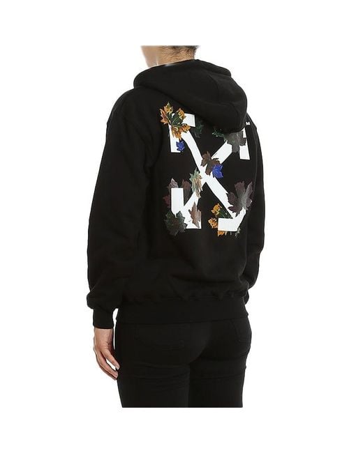 Off-White c/o Virgil Abloh Blue (Wmns) Leaves Arrow Hoodie