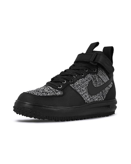 Nike Black (Wmns) Lunar Force 1 Flyknit Workboot 'Oreo'