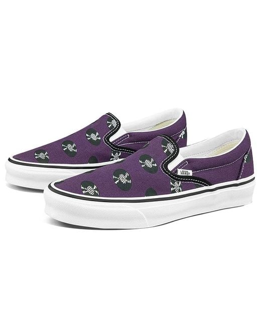 Vans Blue Wacko Maria X Og Classic Slip-On Records' for men