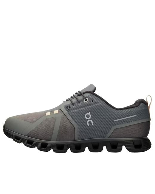On Shoes Gray Cloud 5 Waterproof 'Asphalt Magnet' for men