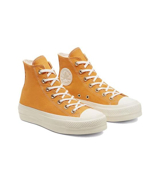 Converse Natural (Wmns) Chuck Taylor All Star Platform High 'Sunflower'